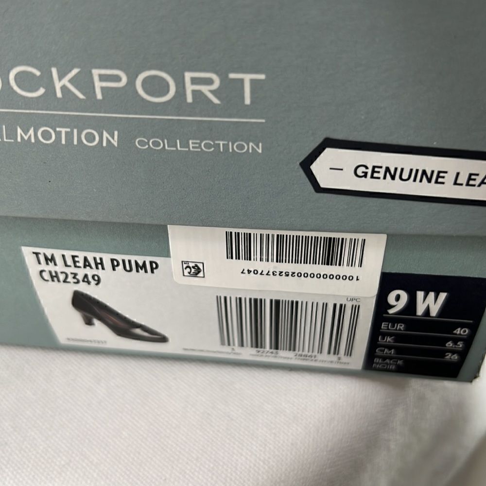 Rockport Total Motion Leah Pumps- Black Patent Leather- Size 9W- NIB - Picture 7 of 7